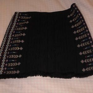 Boho mini skirt